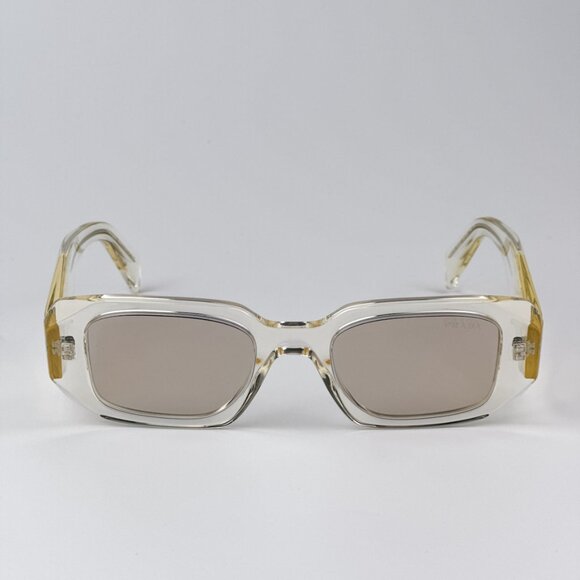 Prada PR17WS 19X30N BRAND NEW Sunglasses Transparent Internal Rectangle Unisex - Picture 2 of 7
